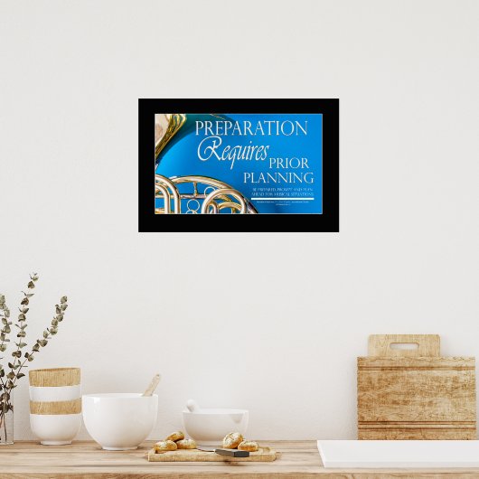 マーチングバンドことわざ&引用文 ポスター (キッチン)