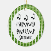 マーチングバンドのキャンプのパーソナライズなオーナメント セラミックオーナメント (左)
