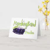 マーチングバンドのドラムライン カード (黄色い花)