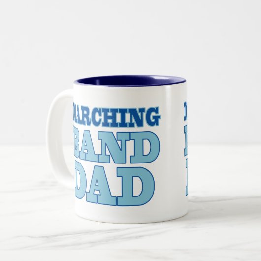 マーチングバンドのパパのマグ ツートーンマグカップ (正面左)