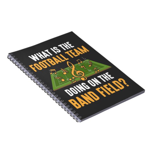 マーチングバンドのフィールドディレクターのサッカーチームのOrchest ノートブック (右側)