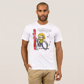 マーチングバンドのワイシャツのバスクラリネット Tシャツ (正面フル)