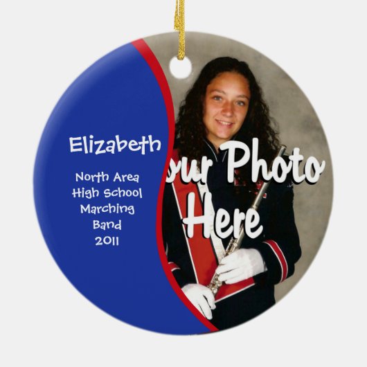 マーチングバンドの写真 セラミックオーナメント (裏面)