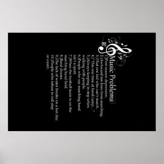 マーチングバンドの問題リスト ポスター