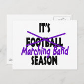 マーチングバンドの季節の紫色 ポストカード (正面/裏面)