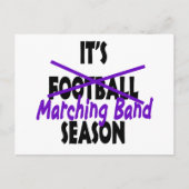 マーチングバンドの季節の紫色 ポストカード (正面)