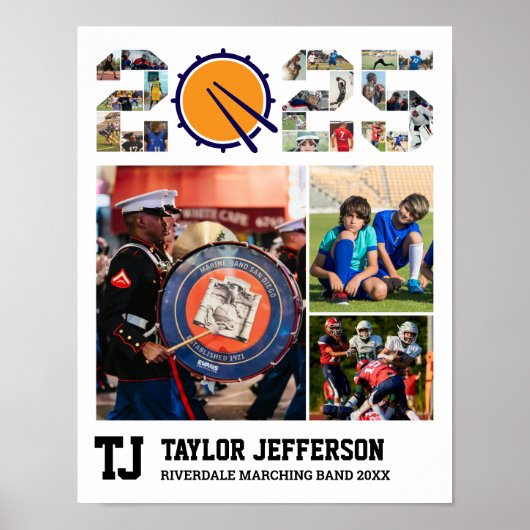 マーチングバンドシニア2025スポーツフォトコラージュ ポスター (正面)