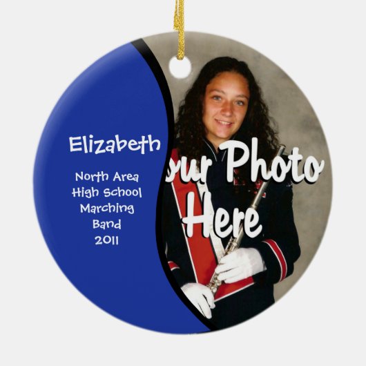 マーチングバンドシーズンの写真 セラミックオーナメント (裏面)