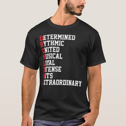 マーチングバンドドラム隊ドラムライン Tシャツ (正面)