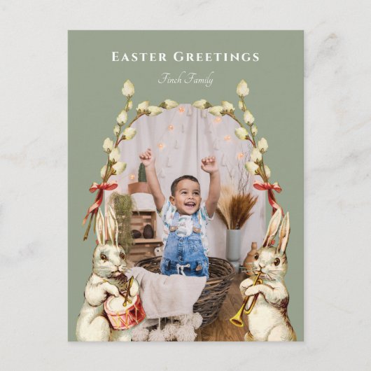 マーチングバンドハッピーイースター写真はがき シーズンポストカード (正面)