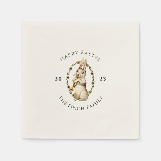 マーチングバンドハッピーイースター スタンダードカクテルナプキン (正面)