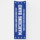 マーチングバンドパレード – 任意の色/単語バナー 横断幕 (縦)
