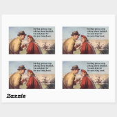 マーチングバンドフットボールの試合に来ただけだ 長方形シール (シート)