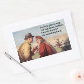 マーチングバンドフットボールの試合に来ただけだ 長方形シール (封筒)