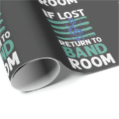 マーチングバンドミュージカルノートクレフ、 音符記号オーケストラバンド ラッピングペーパー (ロールコーナー)