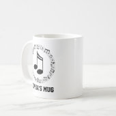 マーチングバンドミュージックギフトド専攻のラム コーヒーマグカップ (正面左)