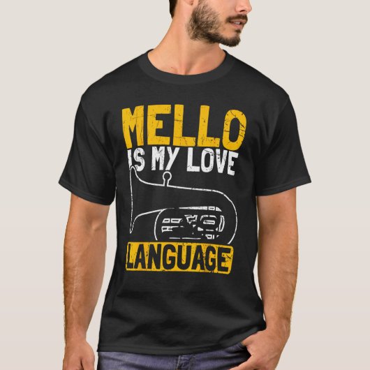 マーチングバンドメロおもしろいフォン奏者 Tシャツ (正面)