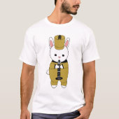 マーチングバンドラビットクラリネット金ゴールドブラック Tシャツ (正面)