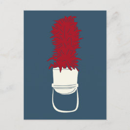 マーチングバンド帽（羽付） ポストカード