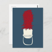 マーチングバンド帽(羽付) ポストカード (正面/裏面)