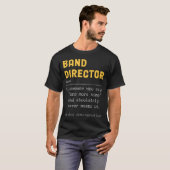 マーチングバンド監督への面白い感謝の気持ち Tシャツ (正面フル)