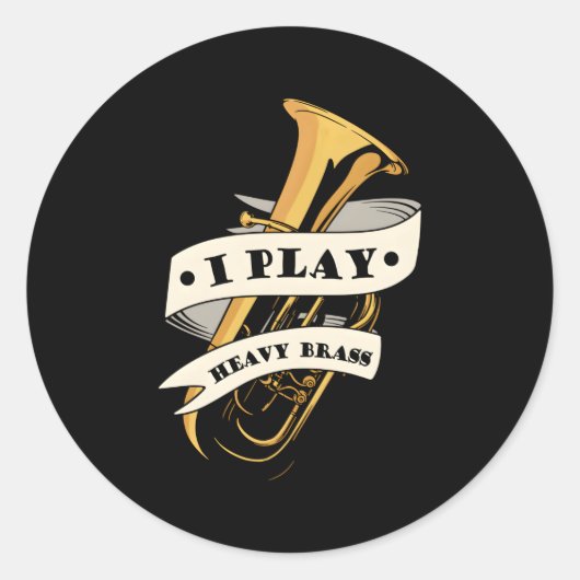 マーチングバンド管奏者ミュージシャントゥバ ラウンドシール (正面)