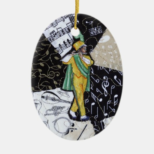 マーチングバンド音楽オーナメント セラミックオーナメント (正面)