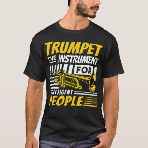 マーチングバンド ジャズトランペットプレイヤー 楽しいデザイン Tシャツ
