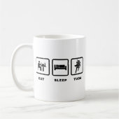 マーチングバンド-テューバプレーヤー コーヒーマグカップ (左)