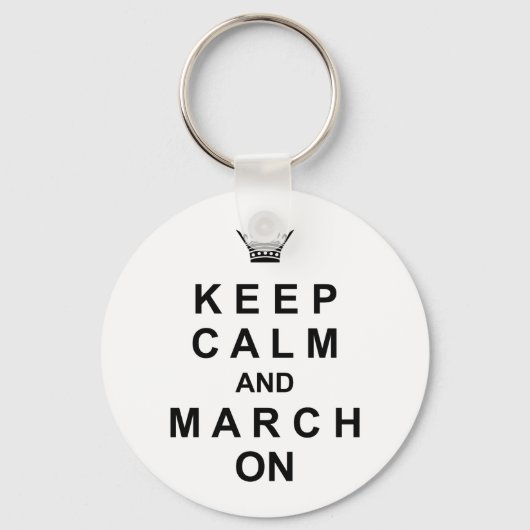 マーチングバンド Keep Calm And March On キーホルダー (正面)