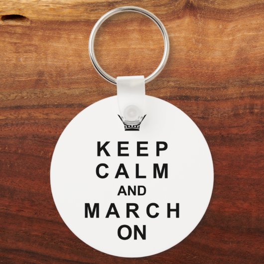 マーチングバンド Keep Calm And March On キーホルダー (正面)