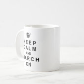 マーチングバ保ンドが落ち着いて行進 コーヒーマグカップ (正面左)