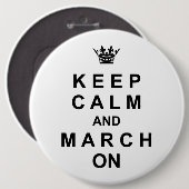 マーチングバ保ンドが落ち着いて行進 缶バッジ (正面&裏面)