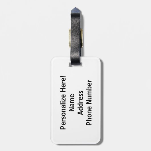 マーチングバ保ンドの静けさと行進 ラゲッジタグ (裏面縦)