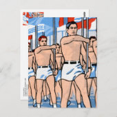 マーチングボーイズハガキ ポストカード (正面/裏面)