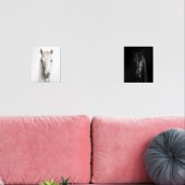 マーチング白黒馬ポートレート (リビング)