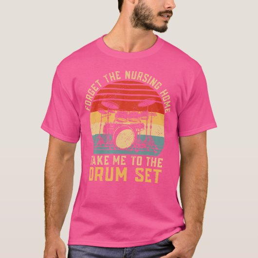 マーチンバスドラムおもしろいバスドラマー Tシャツ (正面)
