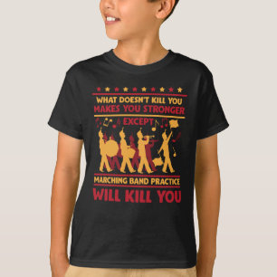 マーチン笑わされるグバンド皮肉トランペットドラム音楽 Tシャツ
