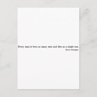 マーチン・ハイデガーのシャツ1 ポストカード