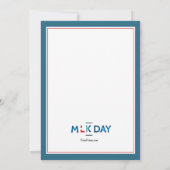 マーチン・ルーサー・キング, Jr.の招待状 招待状 (裏面)