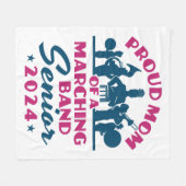 マーチ誇りを持ったングバンドシニアのママ2024 フリースブランケット (正面(横))