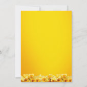 マーチ誕生ダフォディルダブルお祝い誕生日 招待状 (裏面)