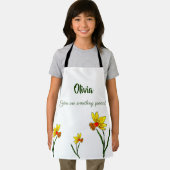 マーチ誕生フラワーウォーターカラーダフォディルエプロン エプロン (インサイチュ)