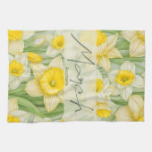 マーチ誕生フラワーダフォディル キッチンタオル (横)