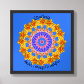 マーチ誕生フラワーパーソナライズされた引用文キッド子供部屋 ポスター