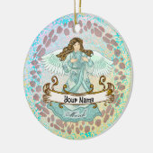 マーチ誕生日エンジェル誕生日カスタムオーナメント セラミックオーナメント (左)