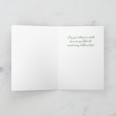 マーチ誕生日ダフォディルガーデンウィズスカイ《写真》ぼけ味 カード (内部)