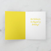 マーチ誕生日ダフォディル誕生フラワー カード (内部)