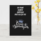 ***マーチ誕生日***シーナニガンの女王に祈る カード (黄色い花)