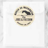 マーチ・オン・ワシントン・ステッカー ラウンドシール (バッグ)